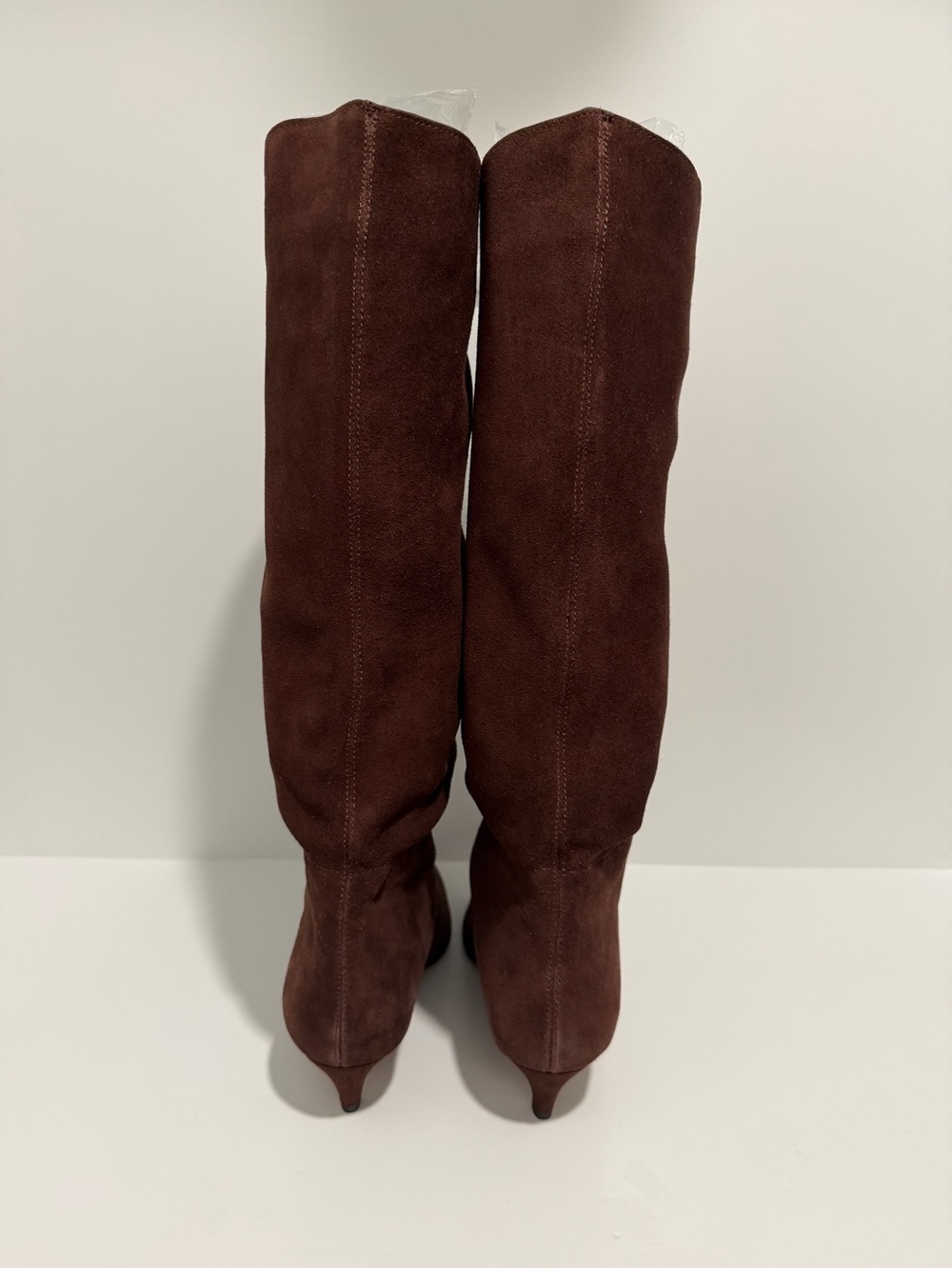 NEW Madewell The Emilie Tall Boot pull on Suede Chocolate Raisin 7 NX078 $348 - Picture 8 of 11